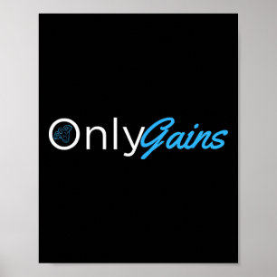 Poster Gains seulement - Gains seulement Funny Homme Fitn