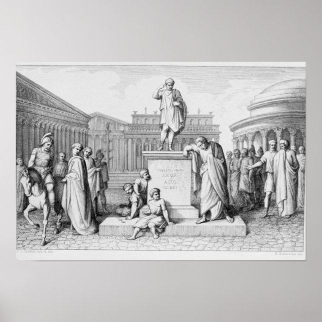 Poster Gaius Gracchus pleurant devant son père (Devant)