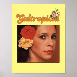 Poster Gal Costa Galtropical Rose fille Vintage