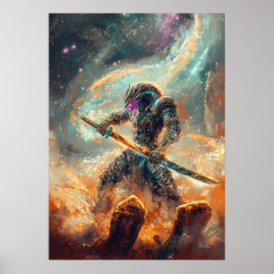 Poster Galactic Ronin – La lame cosmique