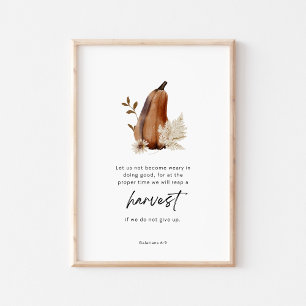 Poster Galatians 6:9 Écriture Récolte Chrétienne