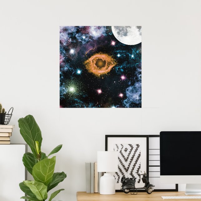 Poster Galaxie céleste Nebula Planète Hubble Photo (Bureau à domicile)