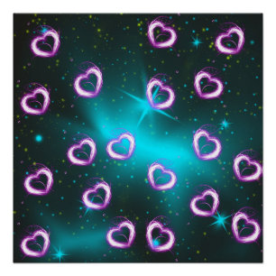 Poster Galaxie de coeur