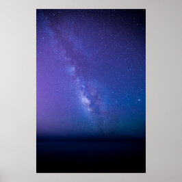 Poster Galaxie de la Voie Lactée Bleue