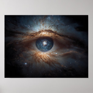 Poster Galaxie de l'Œil Cosmique : Œil symbole universel