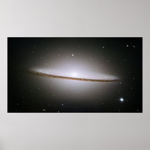 Poster Galaxie de sombrero, M 104, NGC 4594, IRA
