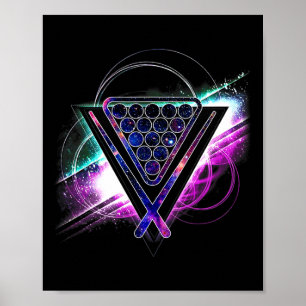 Poster Galaxie esthétique Billiards