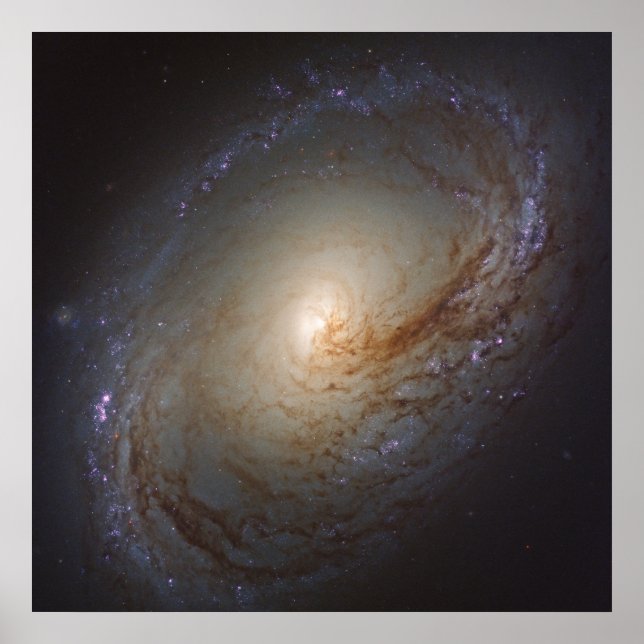 Poster Galaxie Lenticulaire Barrée Ngc 3368 (Devant)