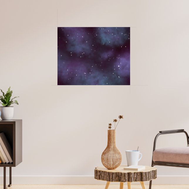 Poster Galaxie mystique de Violet Dusty (Salon 3)