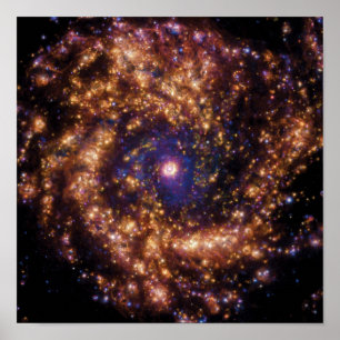 Poster Galaxie spirale à sursaut de formation d'étoiles d