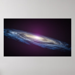 Poster Galaxie spirale Art spatial