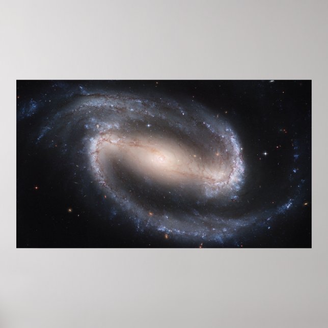Poster Galaxie spirale barrée NGC 1300 (Devant)