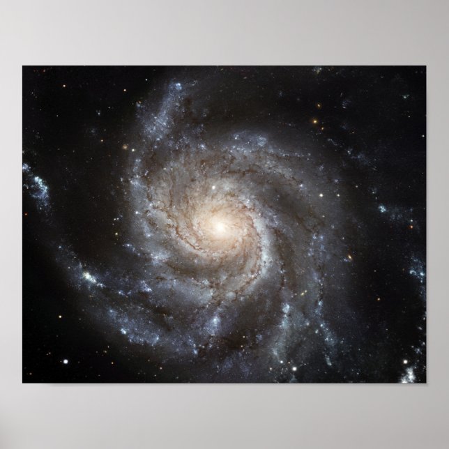 Poster Galaxie spirale Messier 101 (Devant)