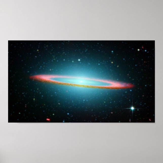 Poster Galaxie spirale Sombrero NGC 4594 (Devant)