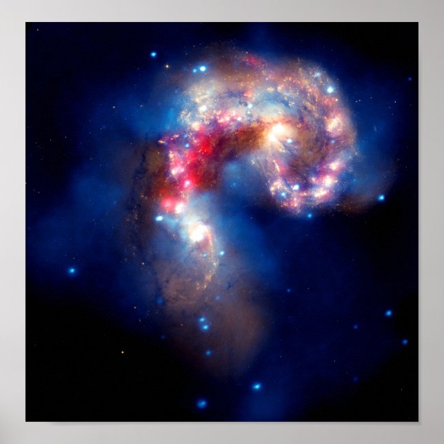 Poster Galaxies d'Antennes en collision (Devant)