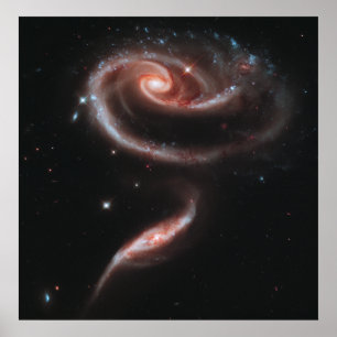 Poster Galaxies de interaction d'arp 273 (télescope de