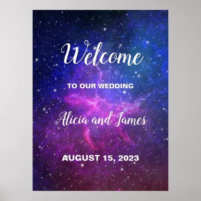 Poster Galaxy Stars Bienvenue (Devant)