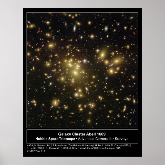 Poster GalaxyClusterAbell1689-2003-01a (Devant)