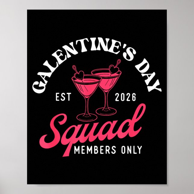 Poster Galentine's Day Squad - Galentine's Day Gals Siste (Devant)