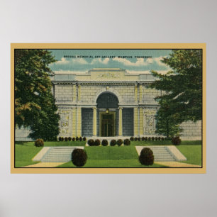 Poster Galerie d'art commémorative de ruisseaux Memphis