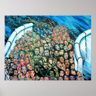 Poster Galerie de côté est, mur de Berlin, Évasion de