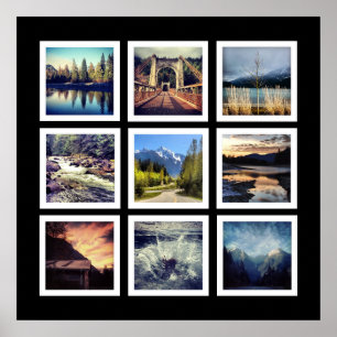 Poster Galerie moderne Style 9 Instagram Photo Collage