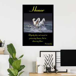 Poster Galeries d'honneur à travers les vagues océaniques