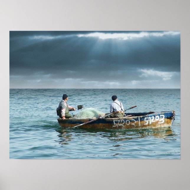 Poster Galilee Fisherman - Pescadores Galileus em Israel (Devant)