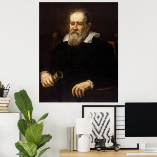 Poster Galileo Galilei : Père de la science et de l'astro