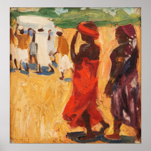 Poster Gallen-Kallela - Funérailles