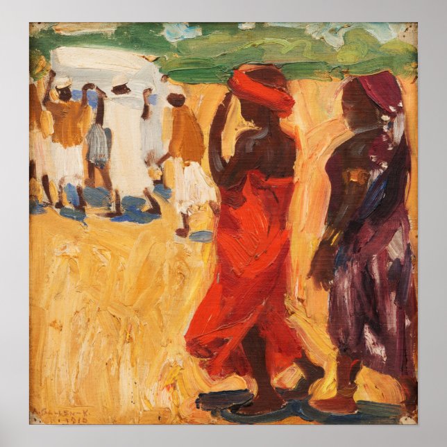 Poster Gallen-Kallela - Funérailles (Devant)