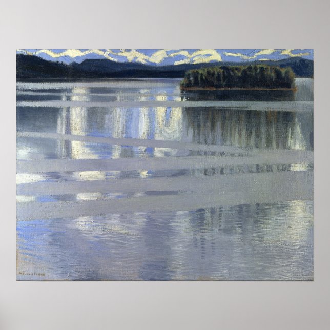 Poster Gallen-Kallela - Lac Keite 1905 (Devant)