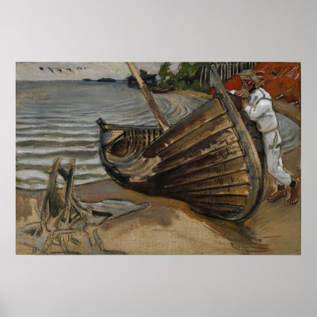 Poster Gallen-Kallela - Le Bateau Lamenting (Devant)