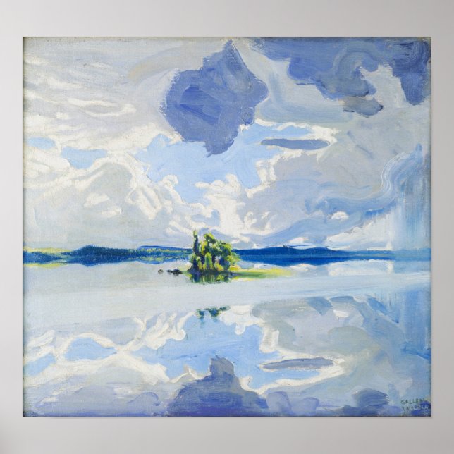 Poster Gallen-Kallela - Nuages (Devant)