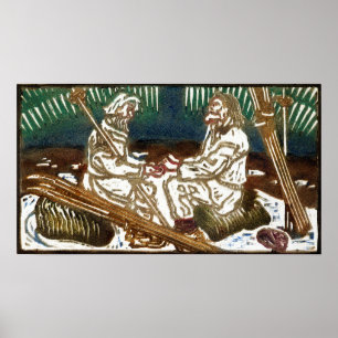 Poster Gallen-Kallela - Poésie, Schéma de pondération