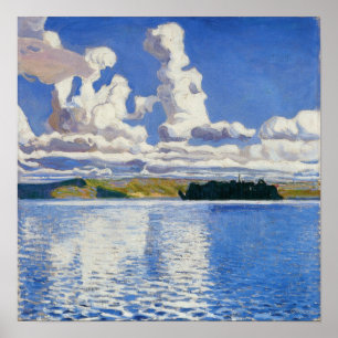 Poster Gallen-Kallela - Tours à nuages 1904