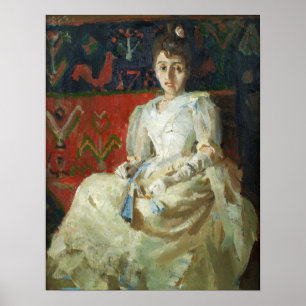 Poster Gallen-Kallela - Une femme dans un tourbillon