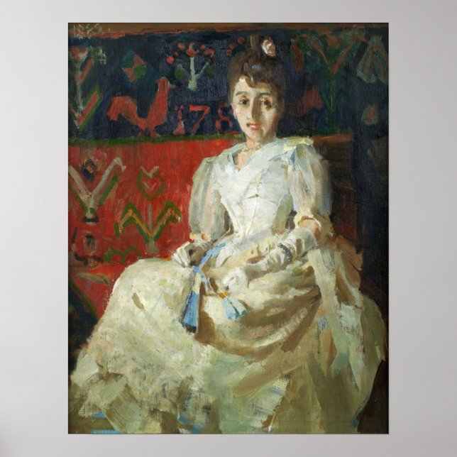 Poster Gallen-Kallela - Une Femme En Tourbillon (Devant)