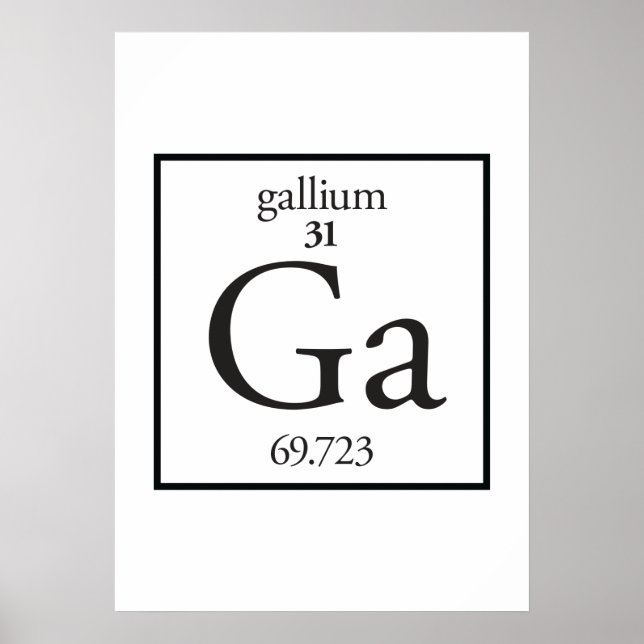 Poster Gallium (Devant)