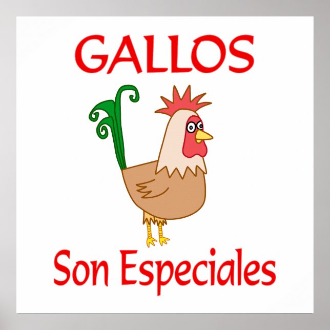 Poster Gallos Son Especiales (Devant)