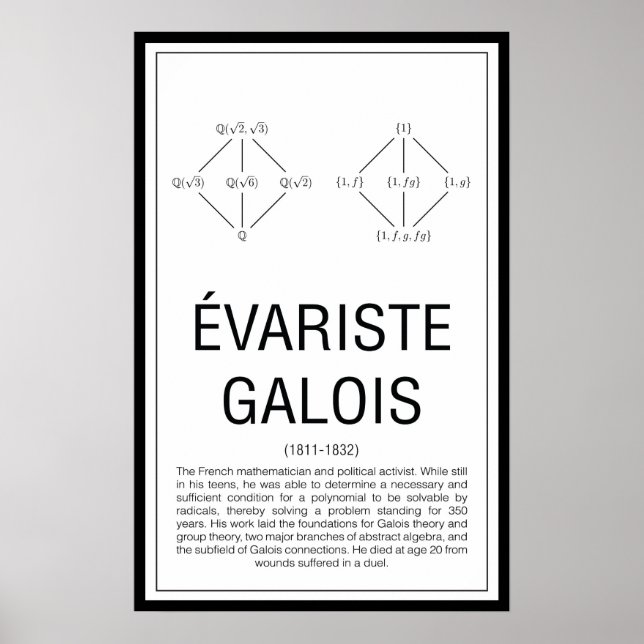 Poster Galois (Devant)