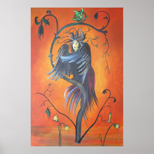 Poster Gamaun L'Oiseau Prophétique Avec Des Plumes Rouill (Devant)