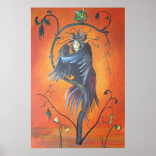 Poster Gamaun The Prophetic Bird With Ruffled Feathers