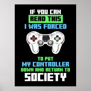 Poster Gamer A Été Forcé De Cotroll Game