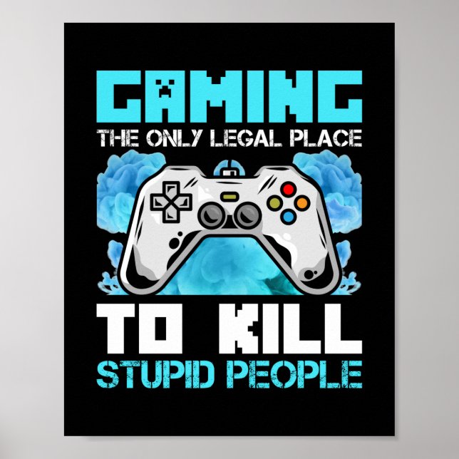 Poster Gamer Art Jeu Les Seuls Lieux Juridiques (Devant)