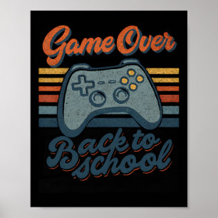Poster Gamer Ck À L'école Enfants Enseignants Game Over C
