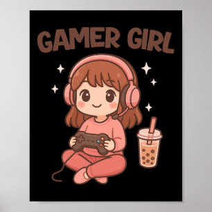Poster Gamer fille