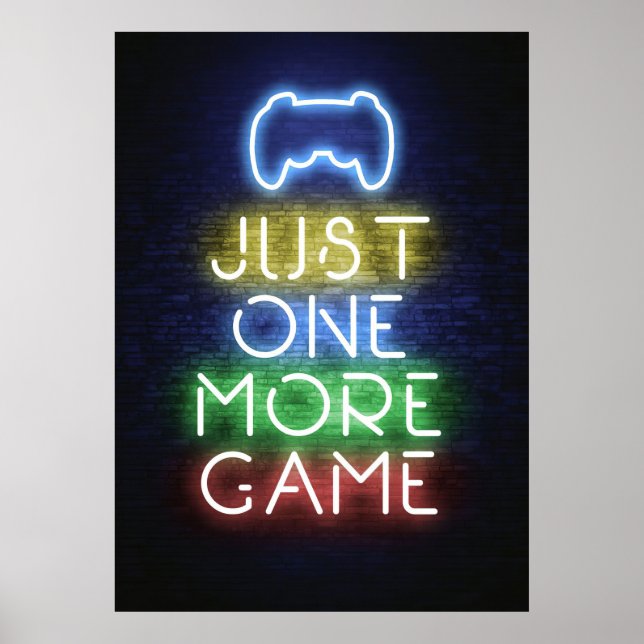 Poster Gamer Gift | Gamer Juste Un Jeu De Plus (Devant)