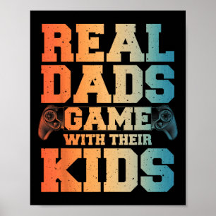 Poster Gamer Papa Art Pour Jouer Papa Papa Papa Daddy Hom
