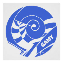 GAMY® Logo bleu royal